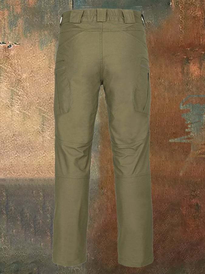 Men's outdoor multi-pocket functional training waterproof and tear-proof overalls