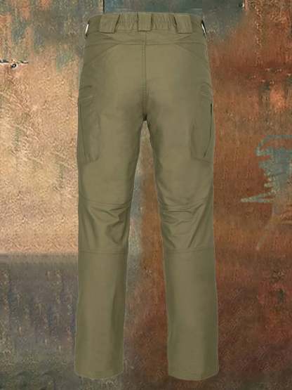 Men's outdoor multi-pocket functional training waterproof and tear-proof overalls