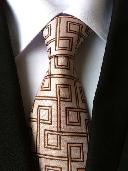 Men's Retro Gentleman Wedding Busines Shirt Tie