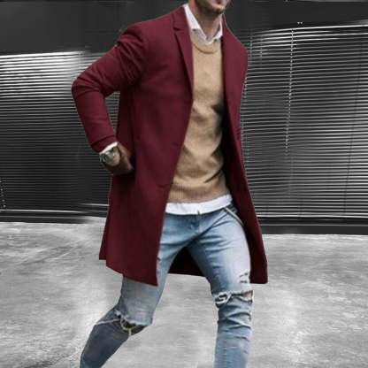 Lapel Casual Medium-Length Coat