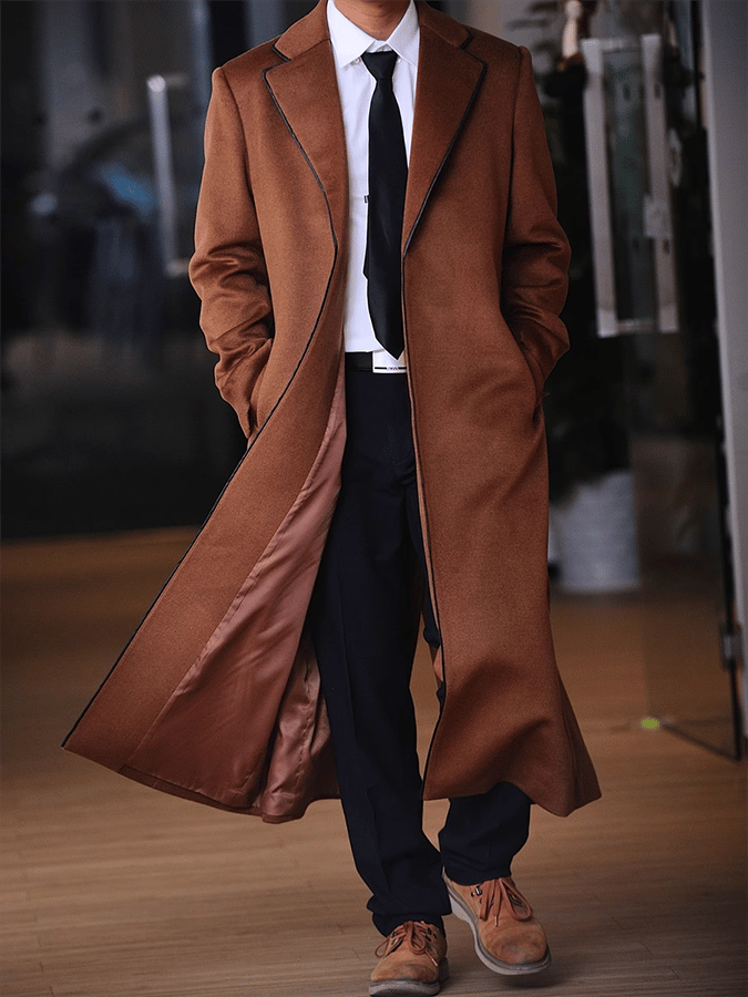 Men's Fashionable With Open Pockets And Contrasting Color Design Casua