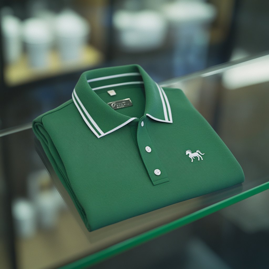 Men's Business Casual Button Short Sleeve Polo Shirt