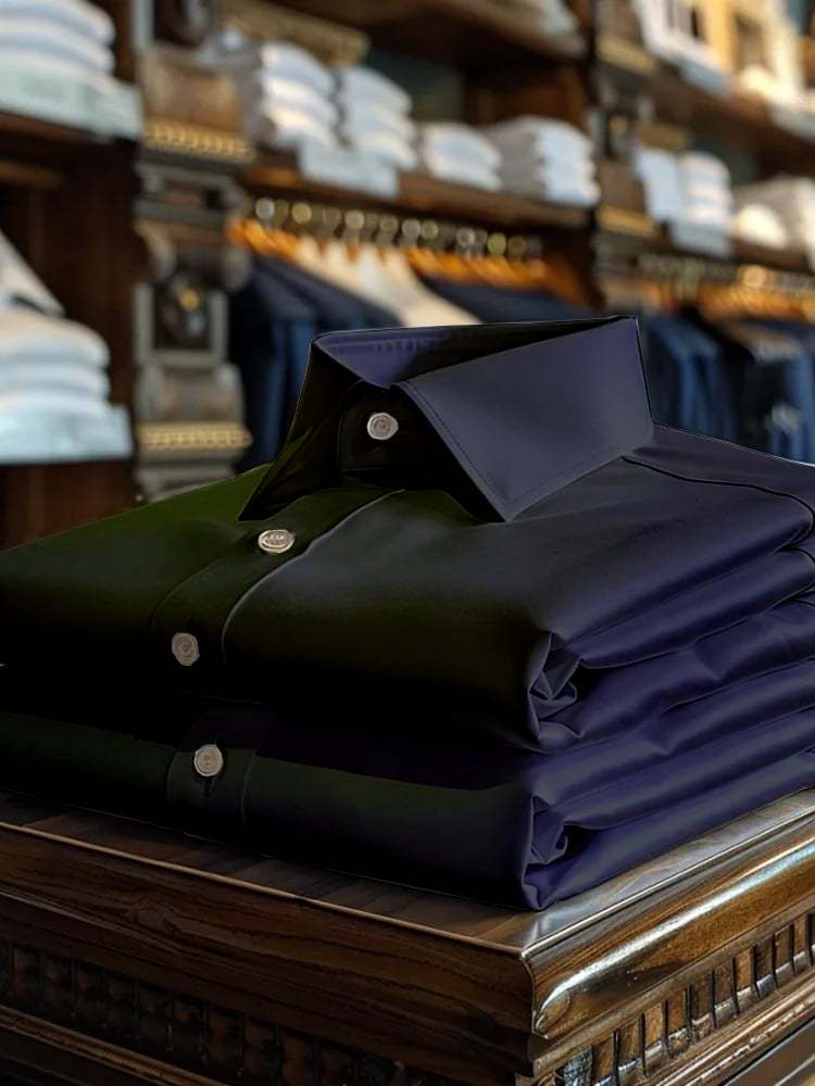 Men's Luxury Romantic Contrast Color Print Long Sleeve Shirt