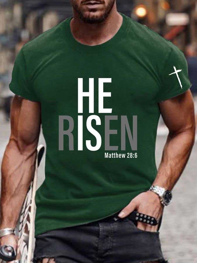 Knitted Men's Faith Print T-shirt