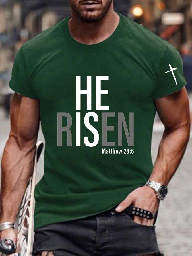 Knitted Men's Faith Print T-shirt
