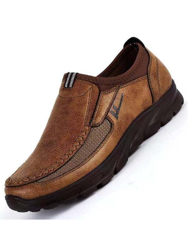 Men's Fashion Solid Leather Shoes