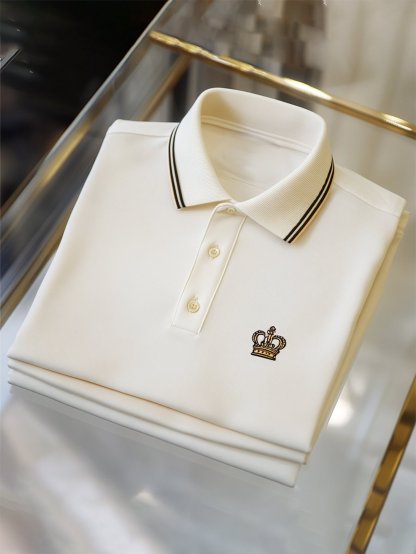 Men's Vintage Business Long Sleeve Polo Shirt