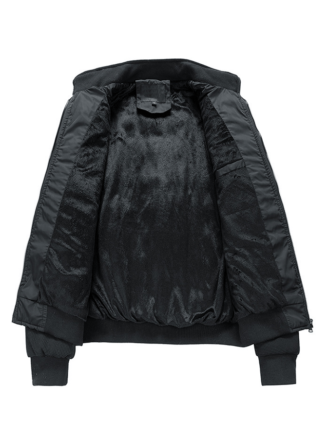 Men's Vintage Plaid Cotton Waffle Patchwork Casual Cotton Jacket