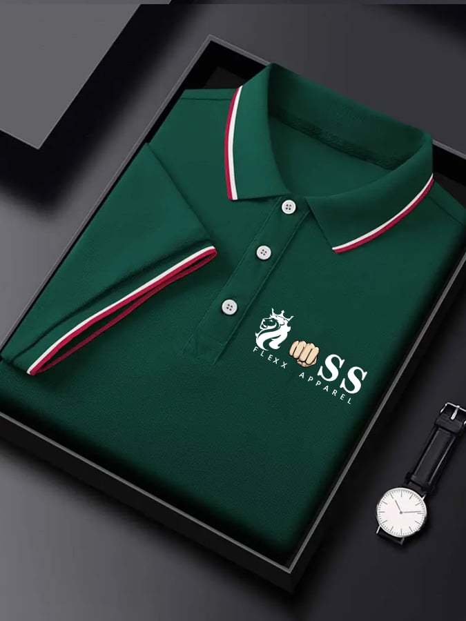 Men's Business Contrast Polo