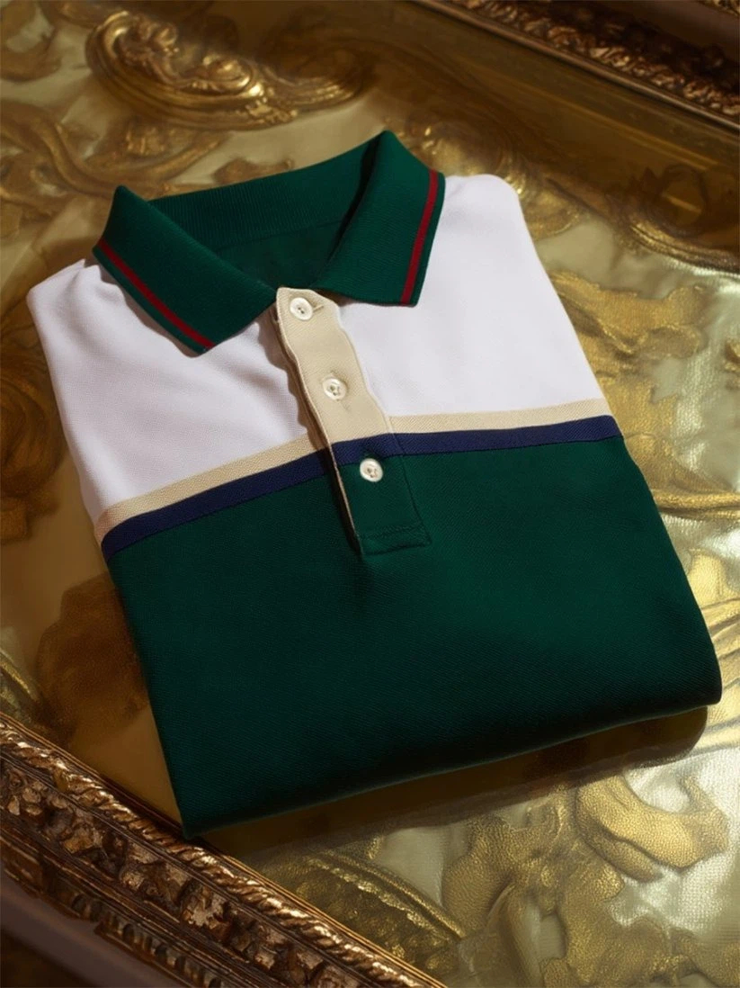 Men's Business Casual Button Short Sleeve Polo Shirt