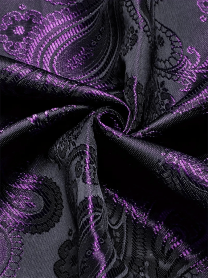 Men's Silk Business Luxury Design Printed Long Sleeve Shirt