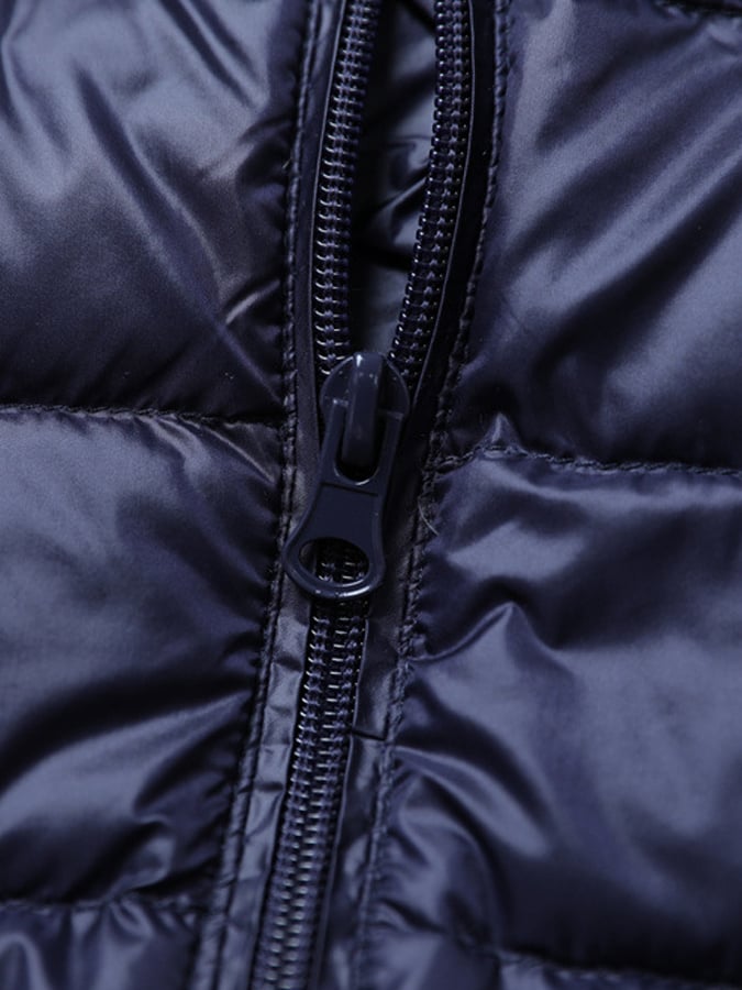 Men'S Warm Simple Stand Collar White Duck Down Light Down Jacket