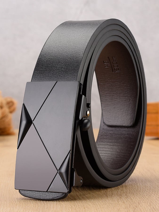 Men'S Automatic Buckle Smooth Buckle Business Belt