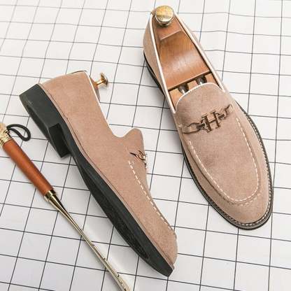 Fashion Trend British Style Business Casual Suede Loafers