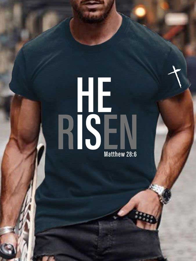 Knitted Men's Faith Print T-shirt