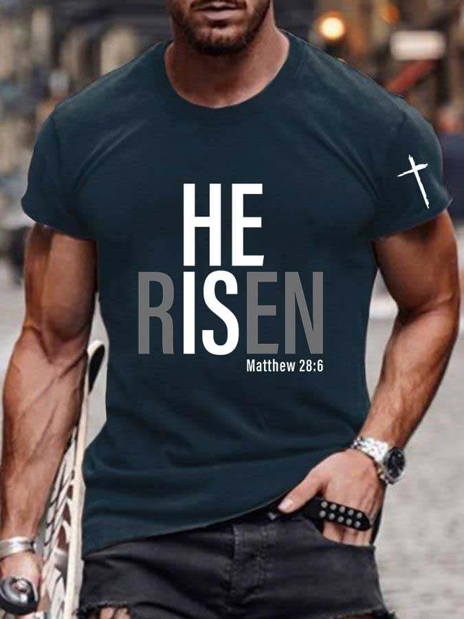 Knitted Men's Faith Print T-shirt