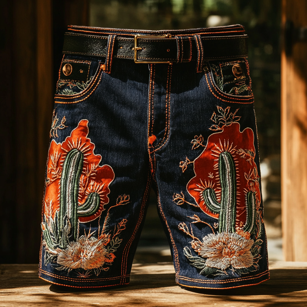 2025 Casual vacations shorts jeans