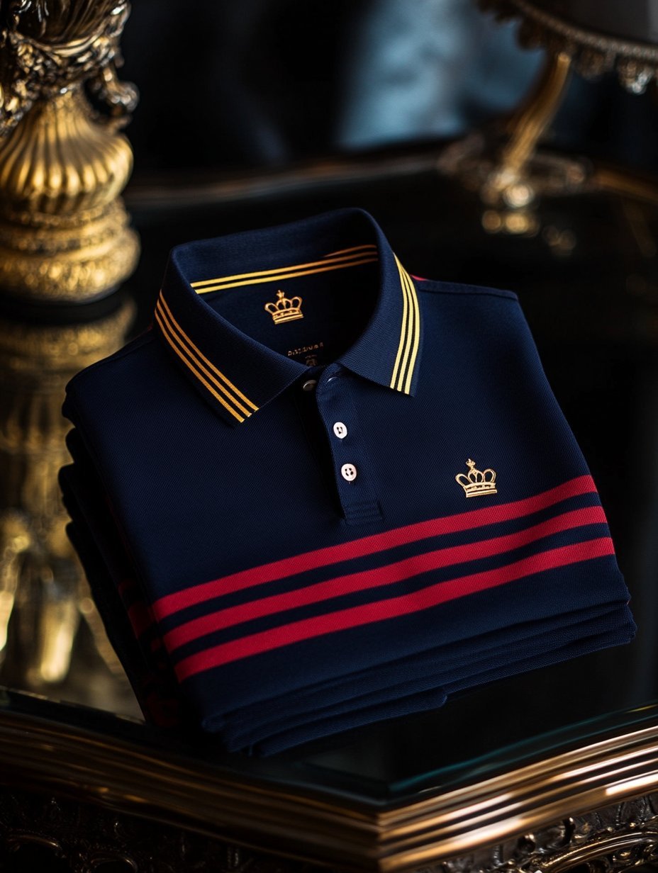 Men's Casual Business Button Long Sleeve Polo Shirt