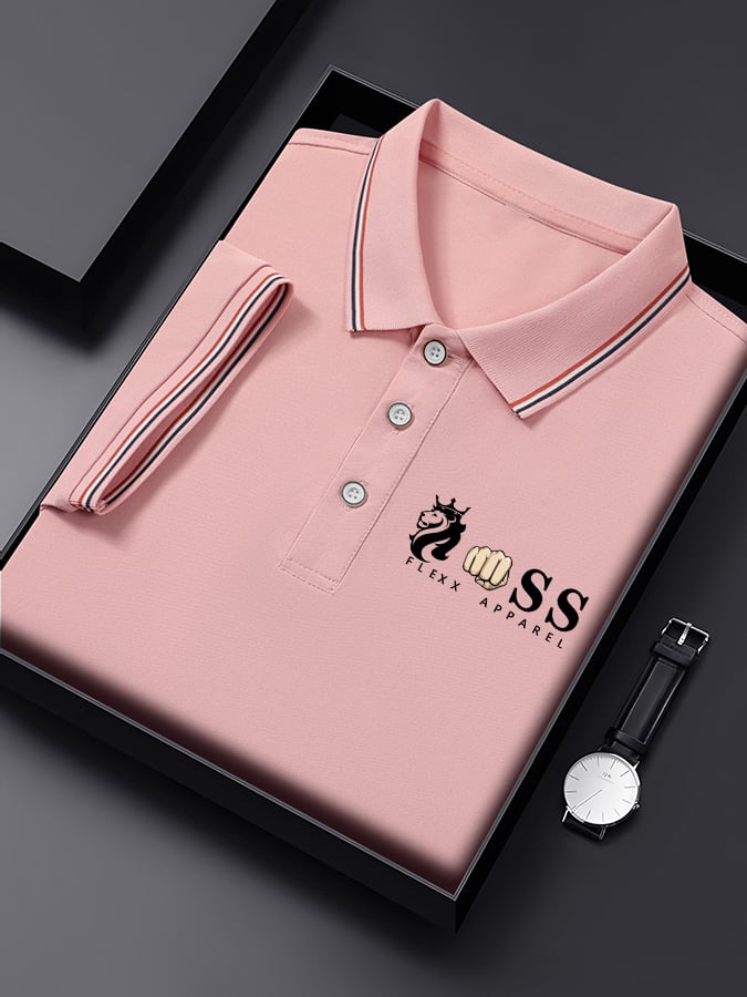 Men's Business Contrast Polo