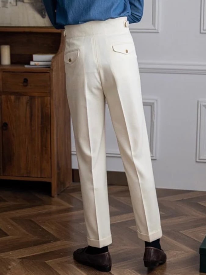 Men's Casual High Waisted Pants