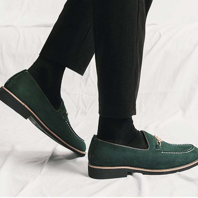 Fashion Trend British Style Business Casual Suede Loafers