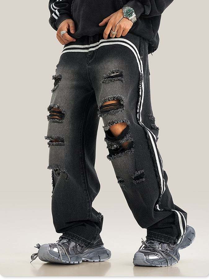Men's Stylish Casual Ripped Jeans