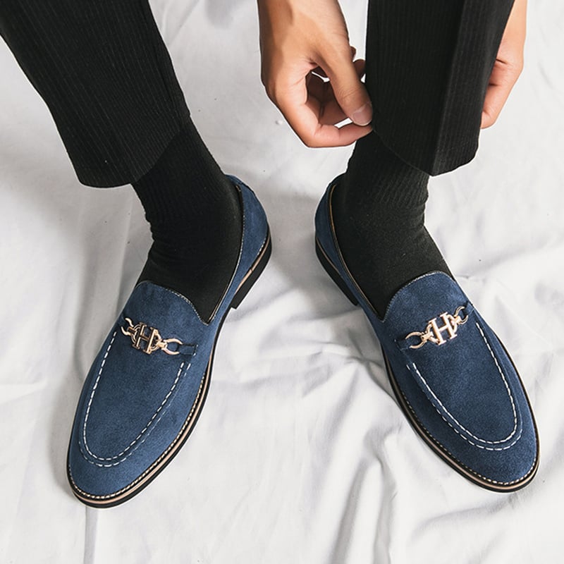Fashion Trend British Style Business Casual Suede Loafers