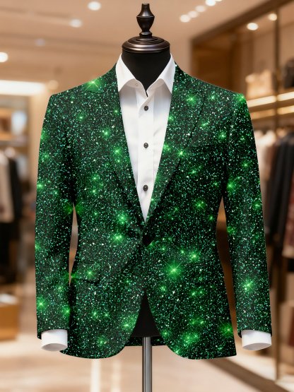 Men's Vintage Casual Christmas Party Blazer