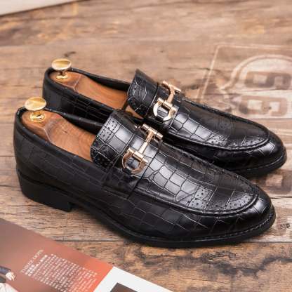 Men'S Business Casual Exotic Skin Shoes