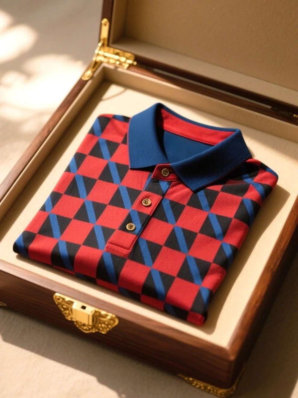 Men's Business Casual Button Short Sleeve Polo Shirt