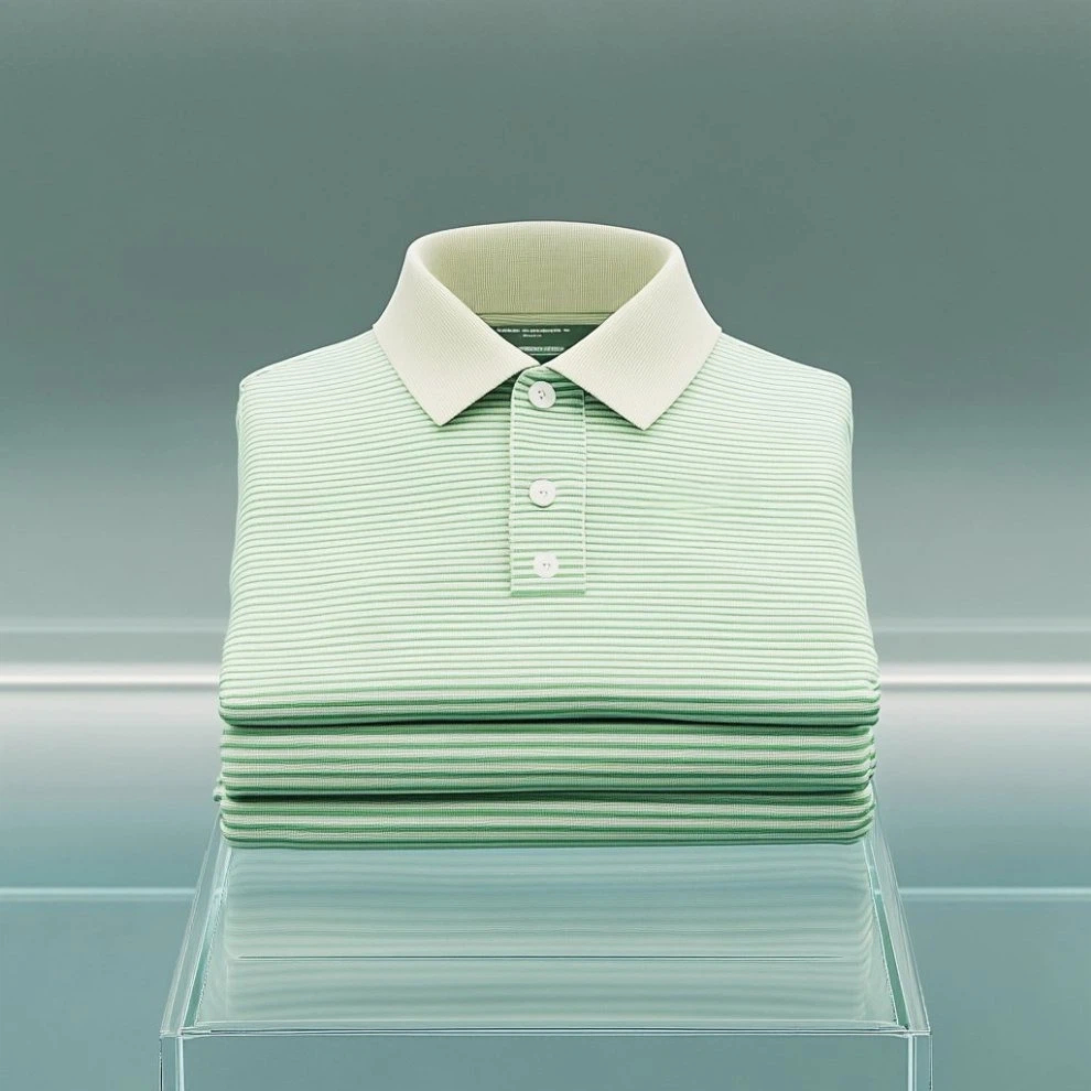 Men's Business Casual Embroidered    Button Short Sleeve Polo Shirt