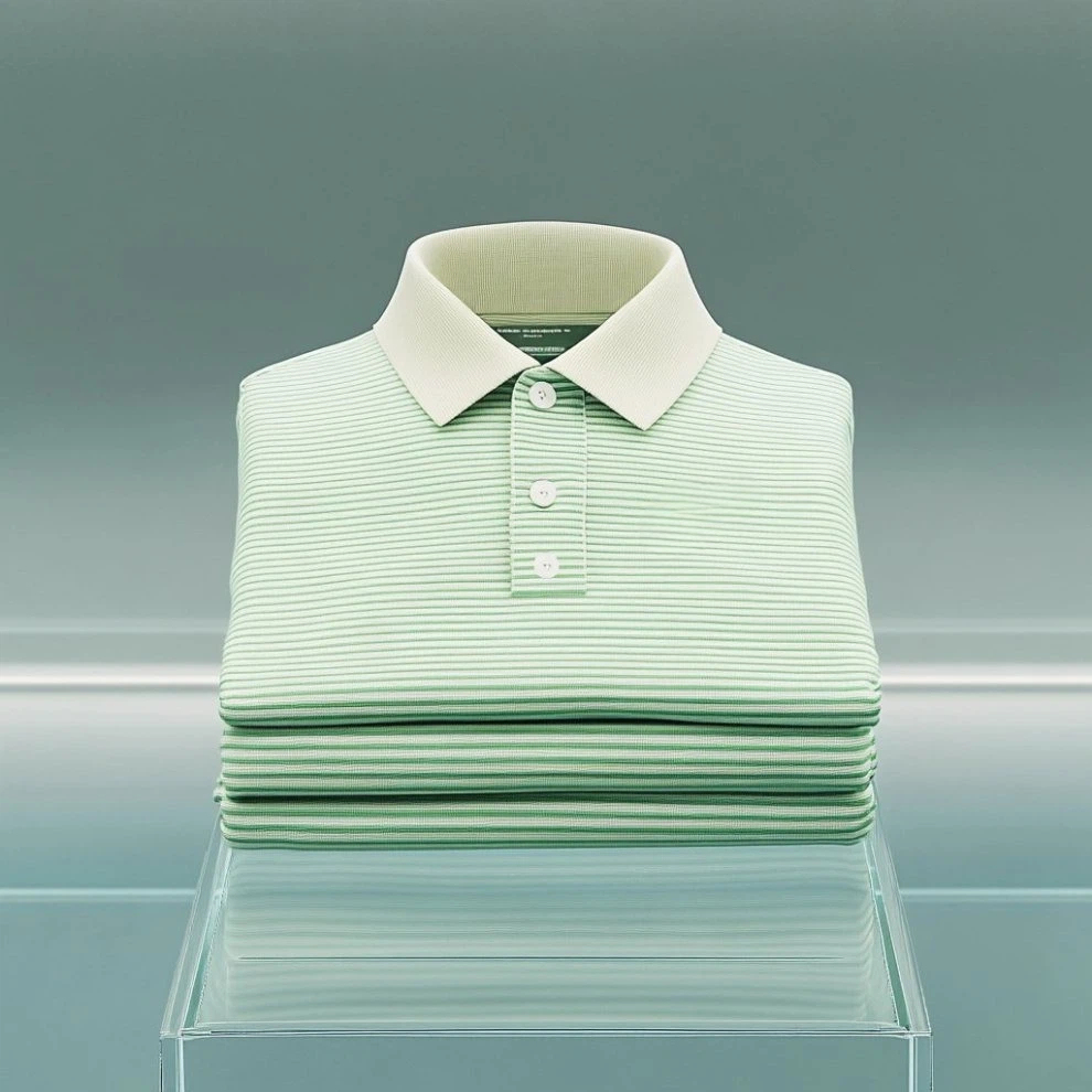 Men's Business Casual Embroidered Crocodile Button Short Sleeve Polo S