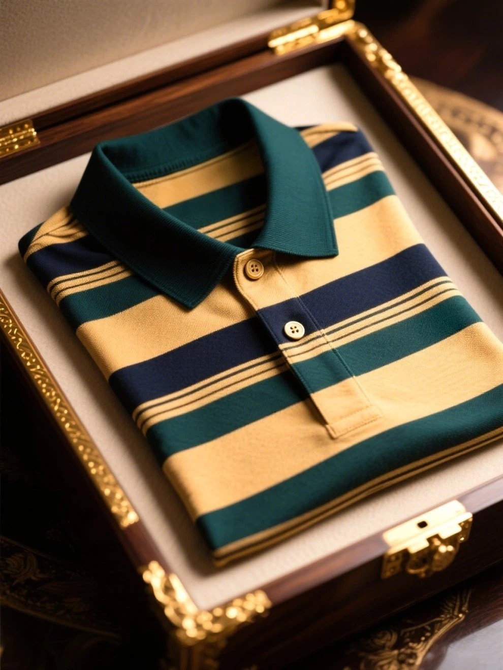 Men's Business Casual Button Short Sleeve Polo Shirt