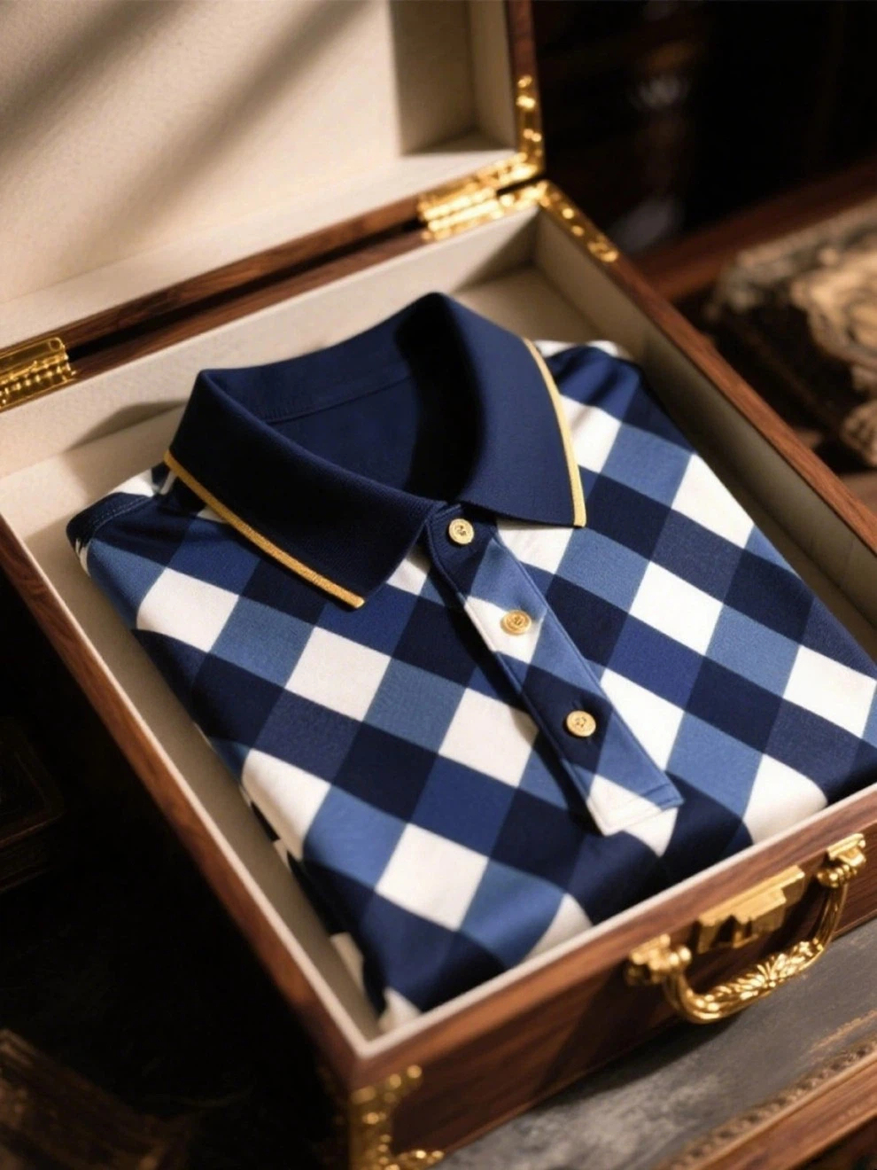 Men's Business Casual Button Short Sleeve Polo Shirt