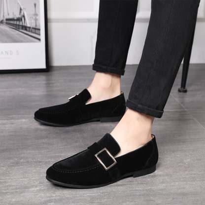 Fashion Casual All-Match Suede Peas Shoes