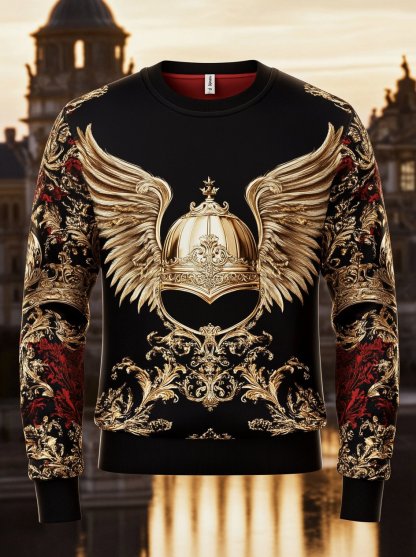 Men's Vintage Luxury Crew Neck Sweatshirt