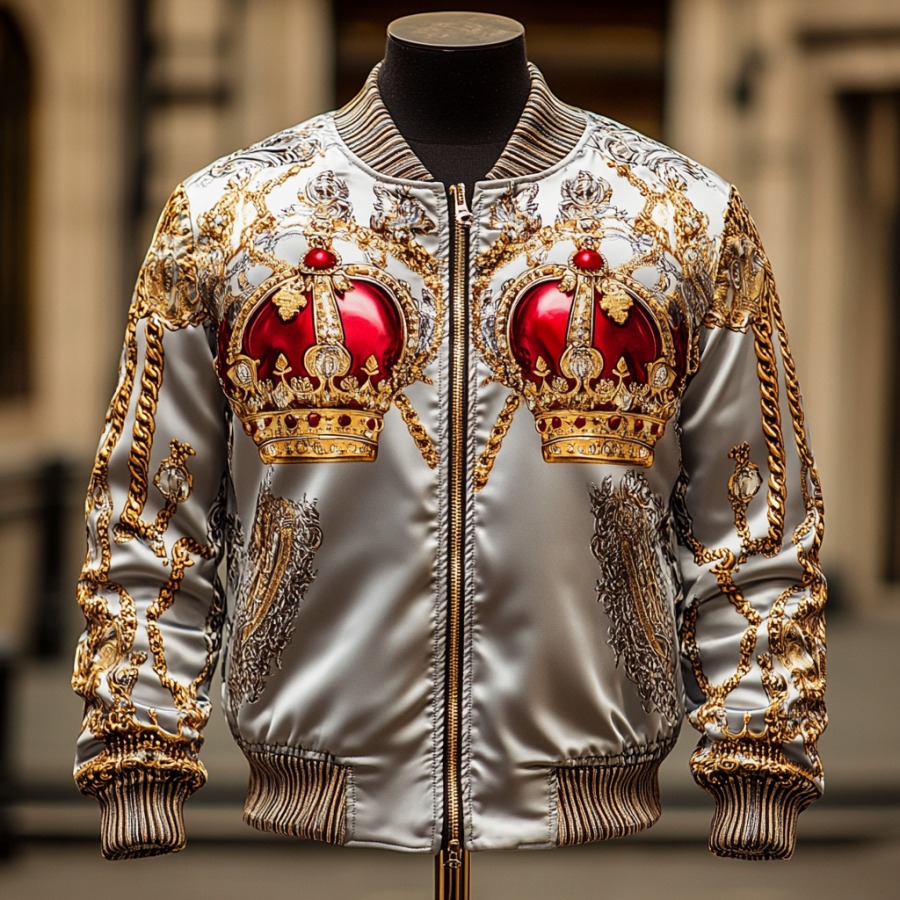 High-end Luxury Fashion Crew Neck Jacket