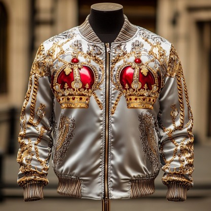 High-end Luxury Fashion Crew Neck Jacket