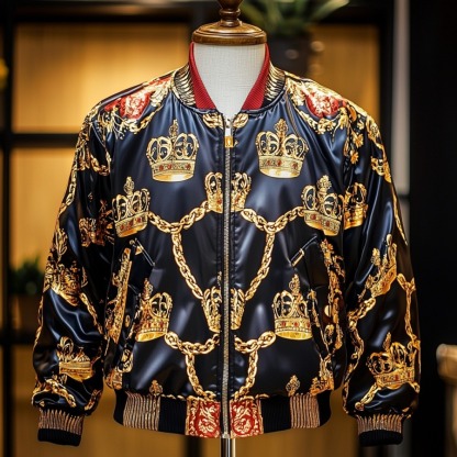 High-end Luxury Fashion Crew Neck Jacket