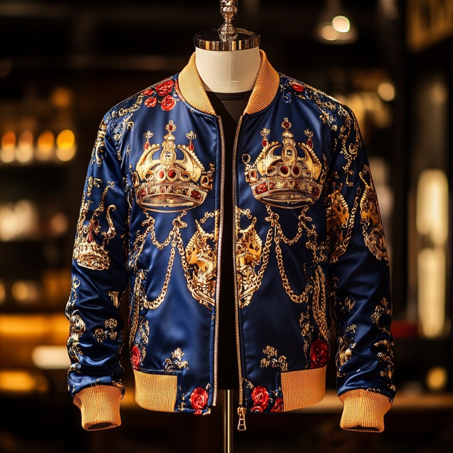 High-end Luxury Fashion Crew Neck Jacket