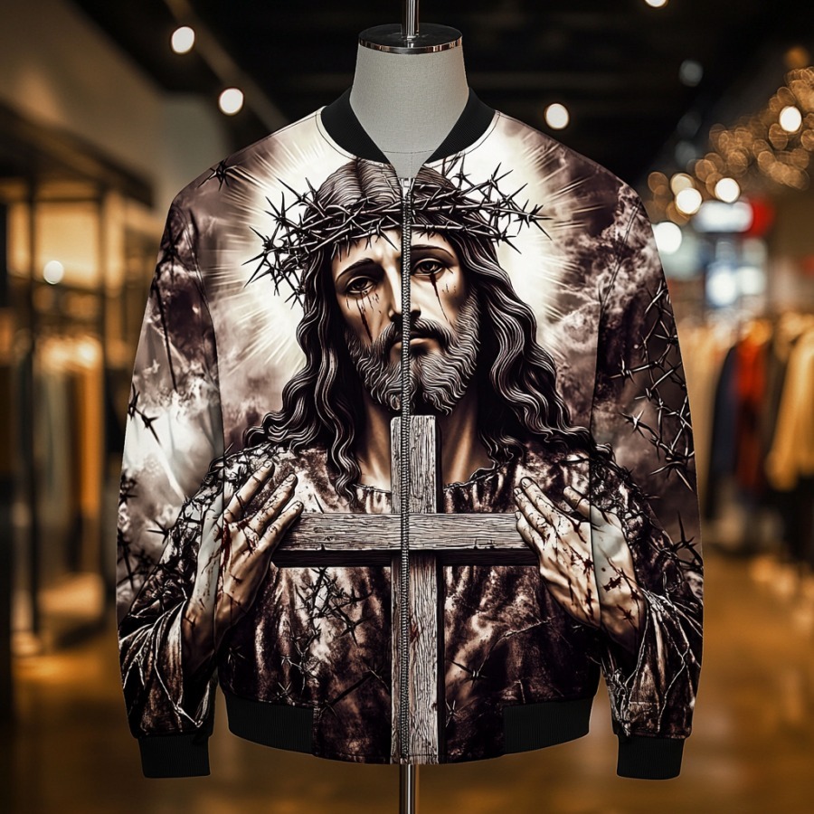 High-end Luxury Fashion Crew Neck Jacket