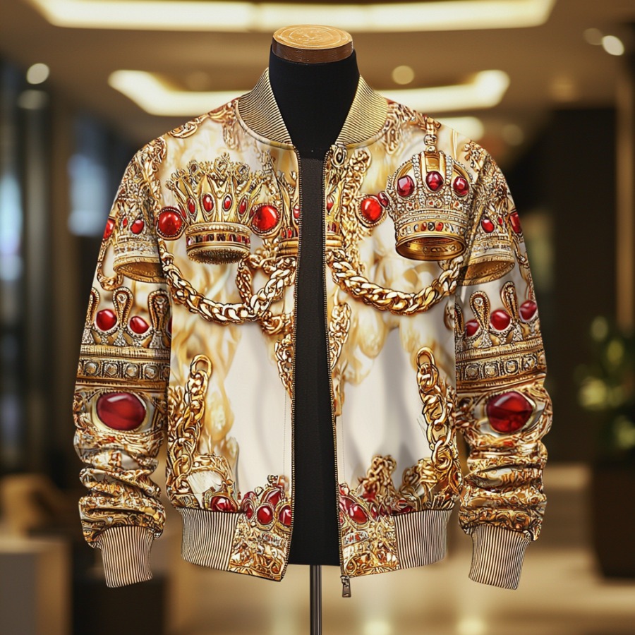 High-end Luxury Fashion Crew Neck Jacket