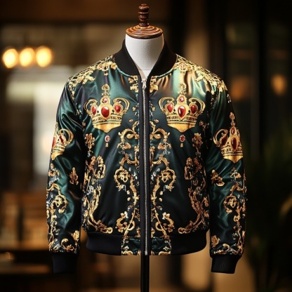 High-end Luxury Fashion Crew Neck Jacket
