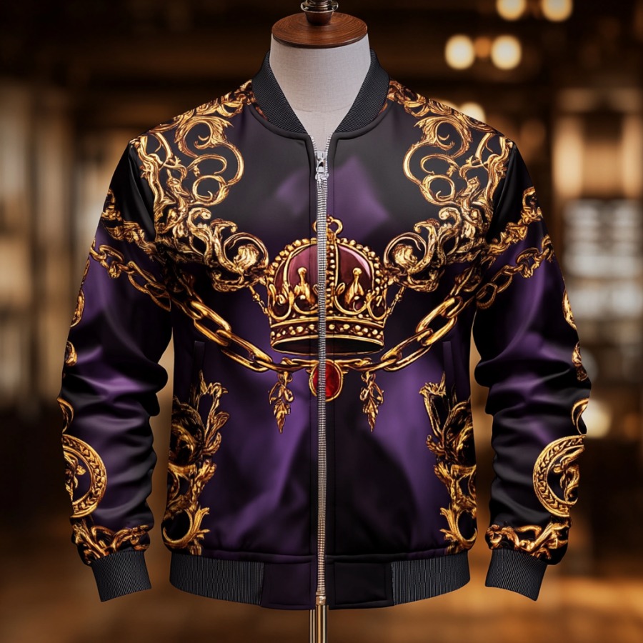 High-end Luxury Fashion Crew Neck Jacket