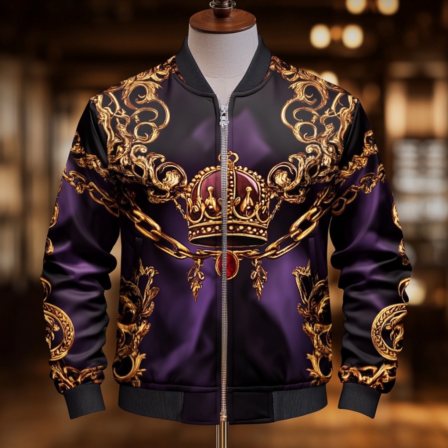High-end Luxury Fashion Crew Neck Jacket