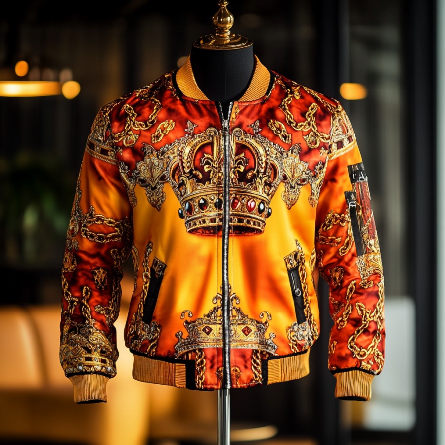 High-end Luxury Fashion Crew Neck Jacket