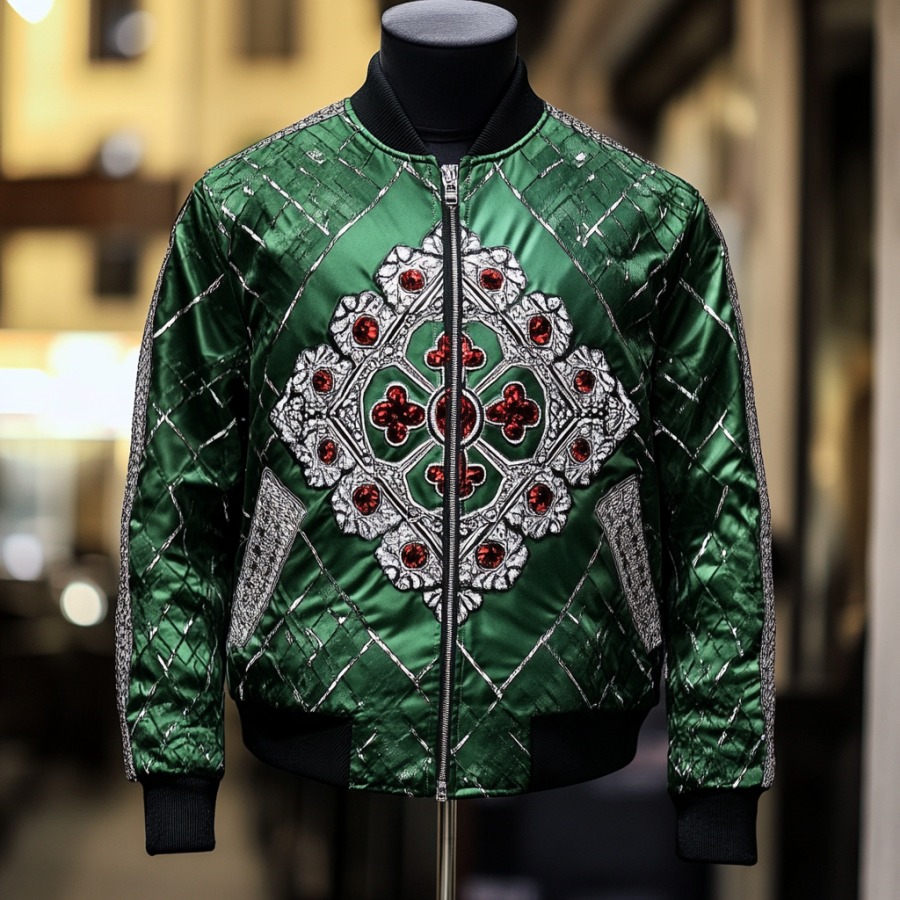 High-end Luxury Fashion Crew Neck Jacket