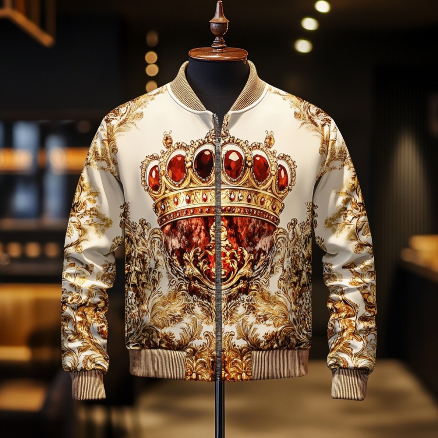 High-end Luxury Fashion Crew Neck Jacket