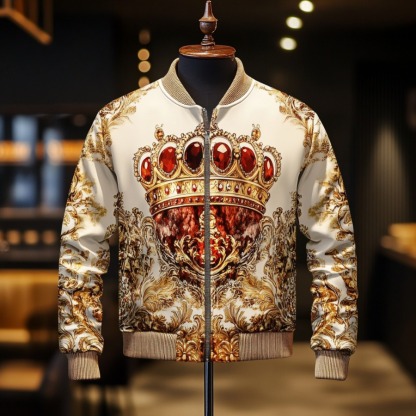 High-end Luxury Fashion Crew Neck Jacket