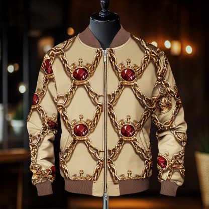 High-end Luxury Fashion Crew Neck Jacket